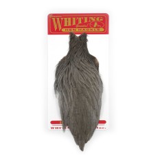 Whiting Hen Cape White dyed Medium Dun