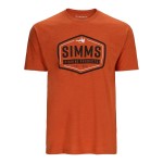 Simms Fly Patch T-Shirt Adobe Heather 