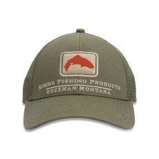 Simms Trout Icon Trucker Riffle Green